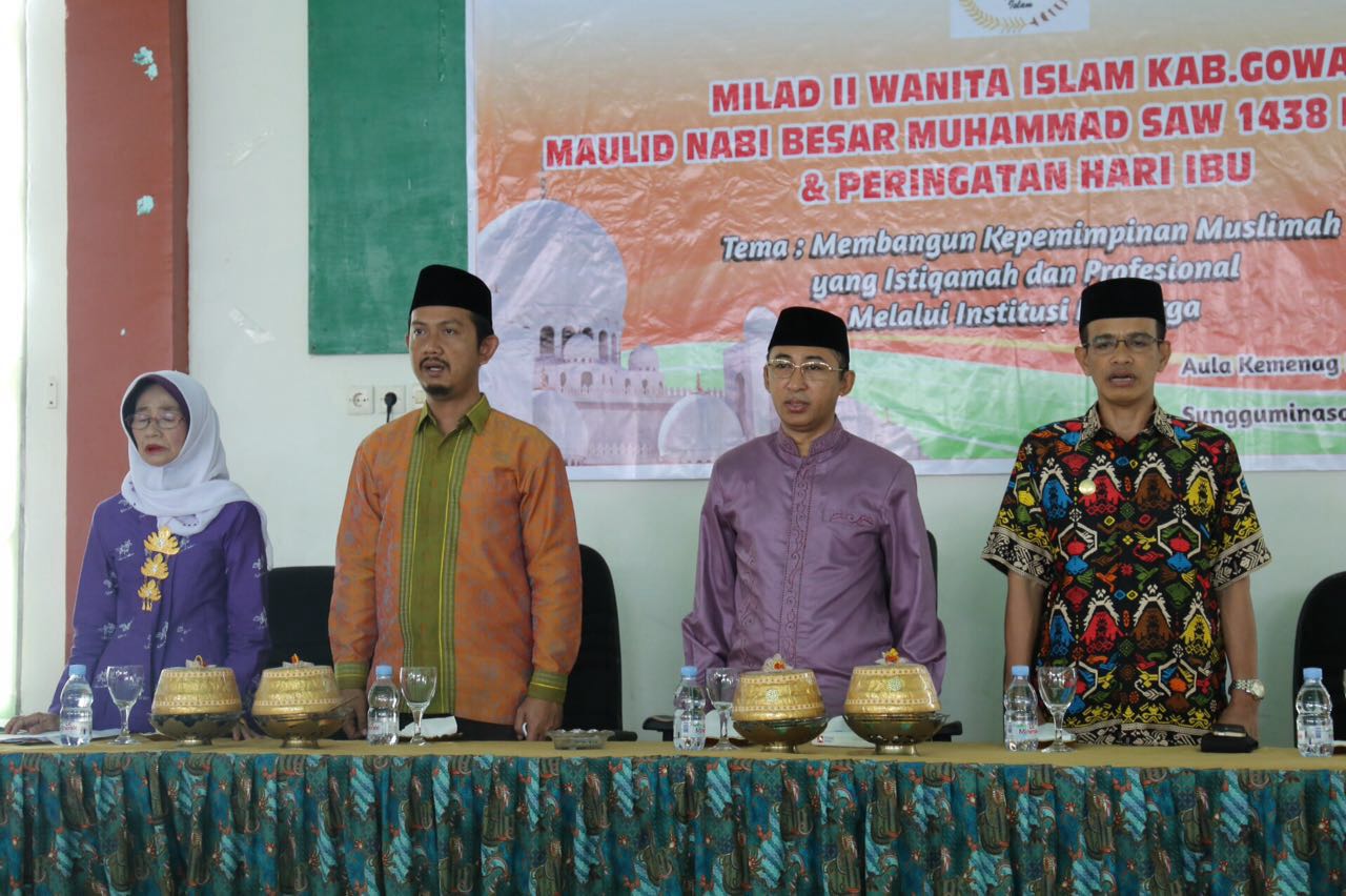 Sekda Hadiri Milad II Wanita Islam Kabupaten Gowa