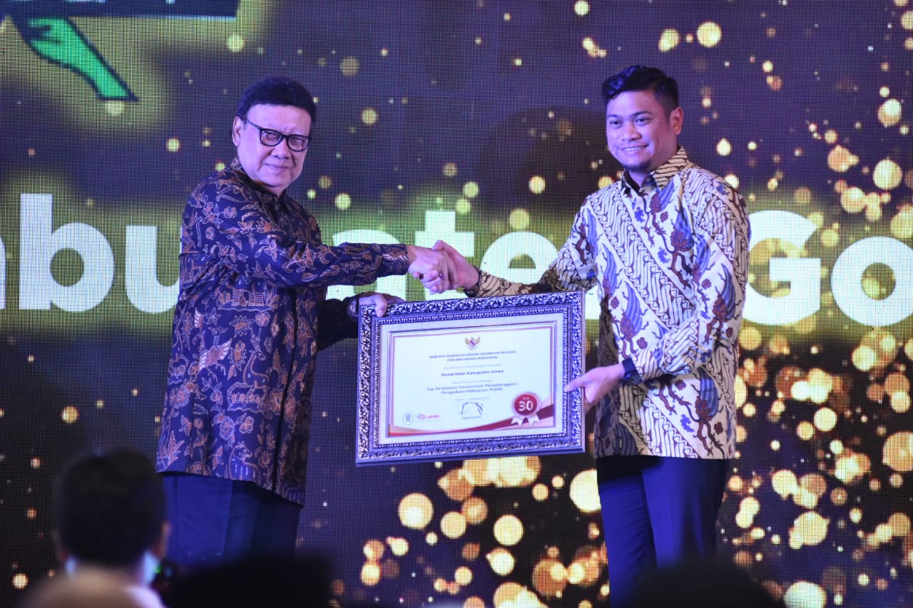 Pelayanan Publik Pemkab Gowa Masuk Top 30 Terbaik se-Indonesia
