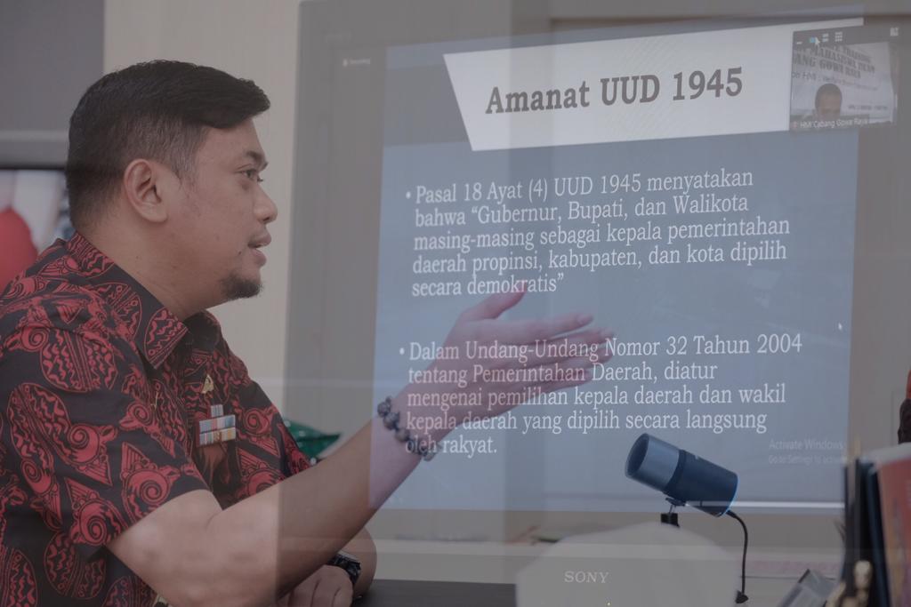 Pembicara di LK II HMI Cagora, Bupati Adnan: Indonesia Emas di Tangan Pemimpin Milenial