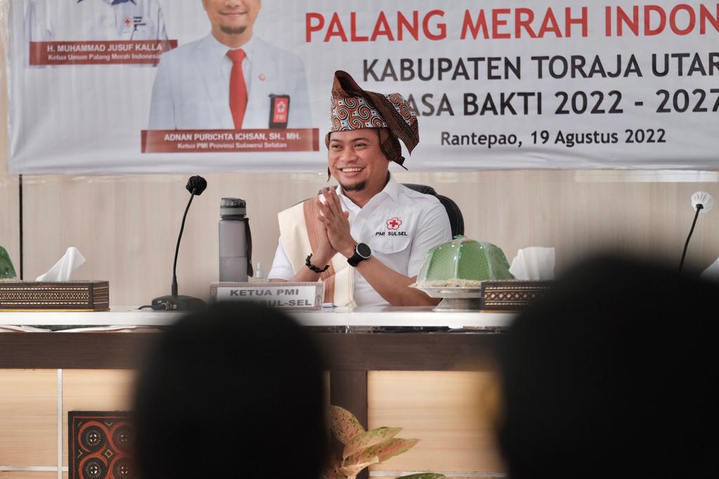 Adnan Lantik Wakil Bupati Torut Jadi Ketua PMI