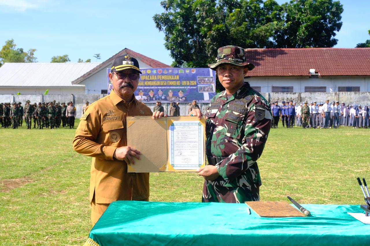 Wabup Gowa Sebut Program TMMD Kontribusi TNI Untuk Daerah