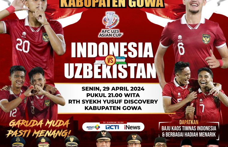 Dukung Timnas Indonesia, Pemkab Gowa Gelar Nobar Semifinal Asian Cup U-23 