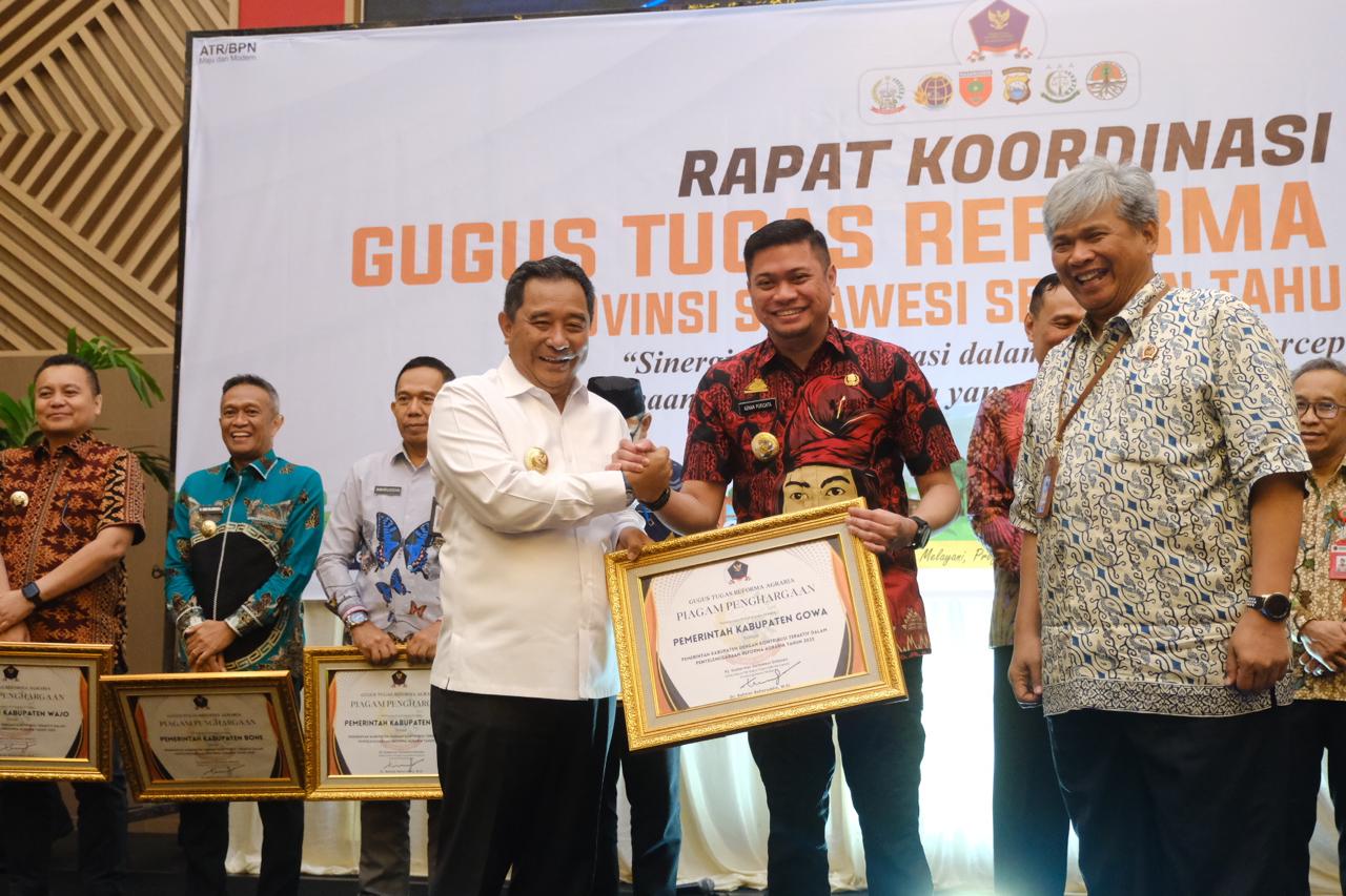 Pemkab Gowa Jadi Pemerintah Teraktif Penyelenggaraan Reforma Agraria 2023