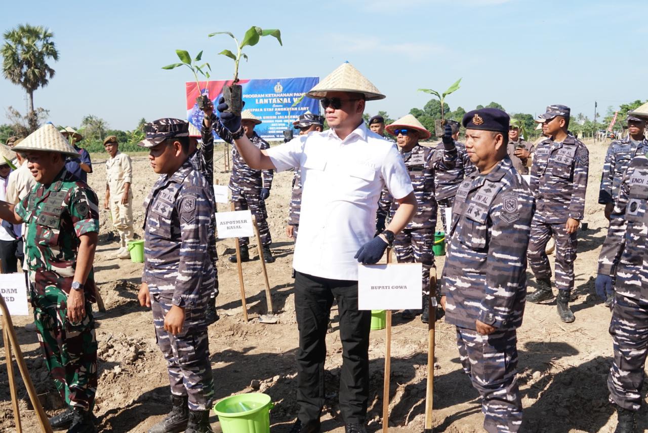 Bupati Adnan Apresiasi Program Ketahanan Pangan Lantamal VI yang Sasar Wilayah Gowa