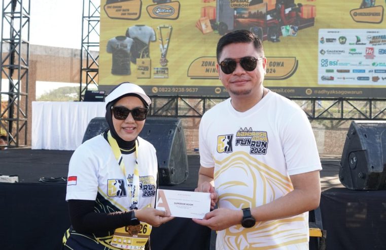 Hadiri Adhyaksa Gowa Fun Run, Bupati Adnan Kenalkan Jogging Track Lapangan Syekh Yusuf