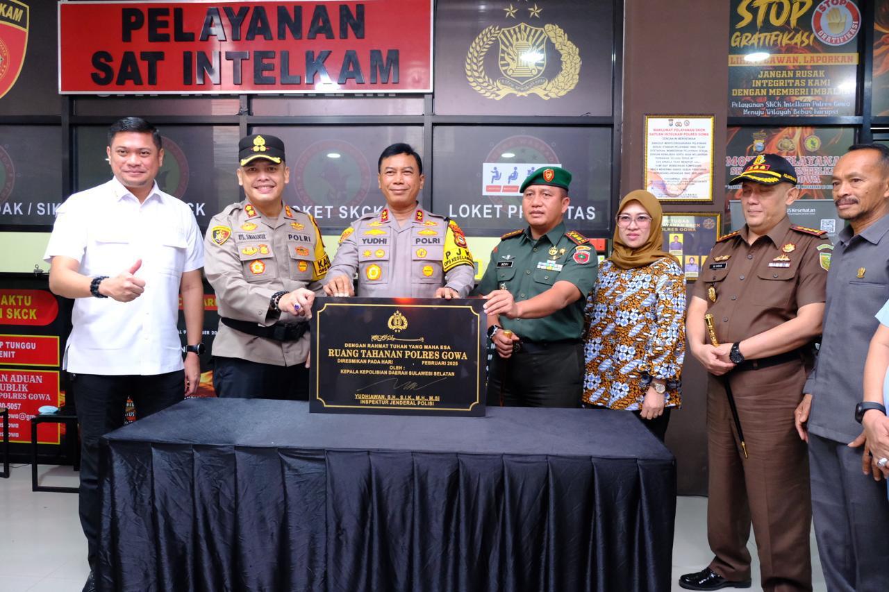 Bupati Adnan Apresiasi Peresmian ETLE dan Ruang Tahanan Polres Gowa