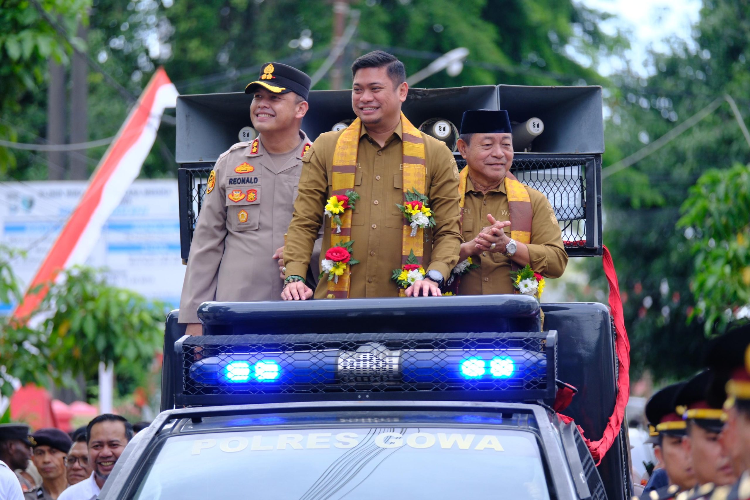 H-2 Masuki Purna Bakti, Adnan-Kio Disambut Hangat Jajaran Polres dan BPN Gowa