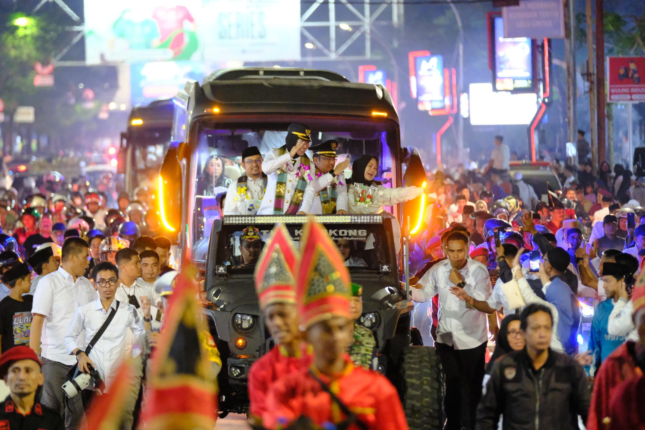 Tiba di Gowa, Hati Damai Disambut Ribuan Masyarakat