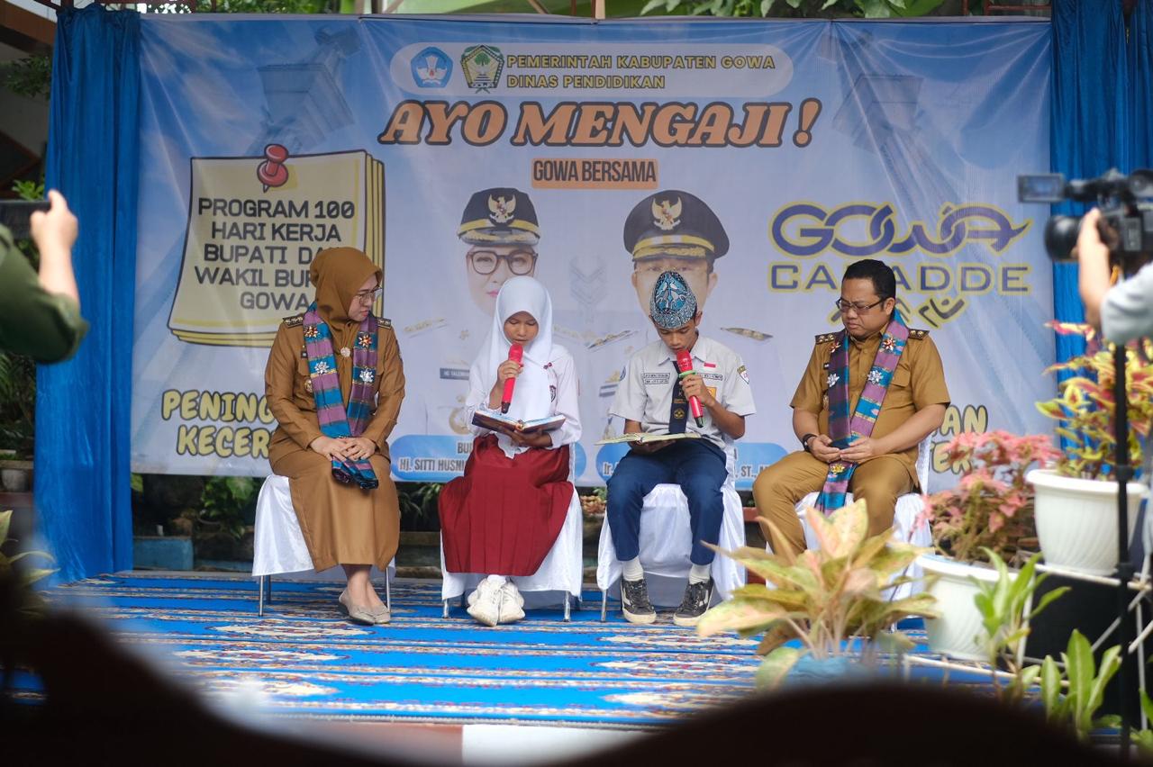 Tingkatkan Kecerdasan dan Karakter Siswa, Pemkab Gowa Launching Ayo Mengaji di Seluruh Sekolah