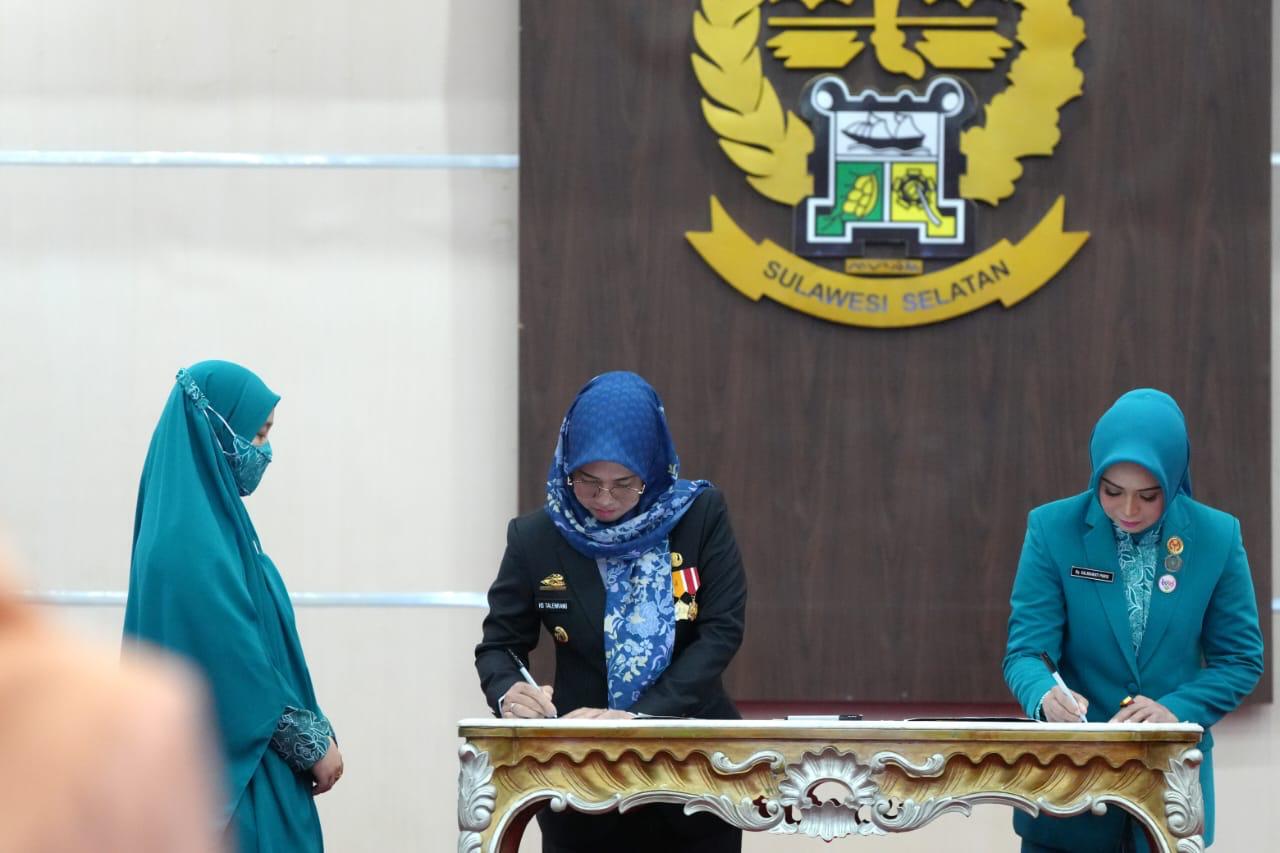 Bupati Gowa Resmi Dikukuhkan Jadi Bunda PAUD, Bunda Literasi dan Bunda Forum Anak