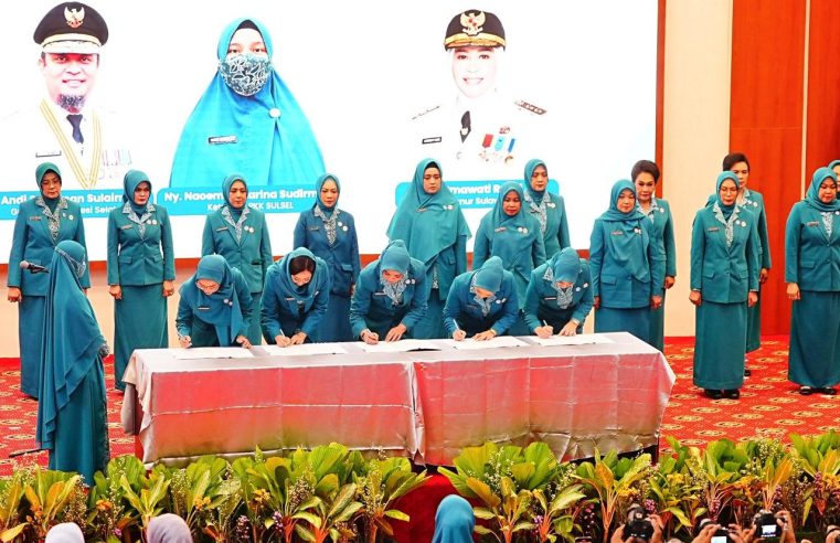 Hadiri Pelantikan PKK, Wabup Gowa Minta Bantu Pemerintah Sukseskan Program 100 Hari Kerja