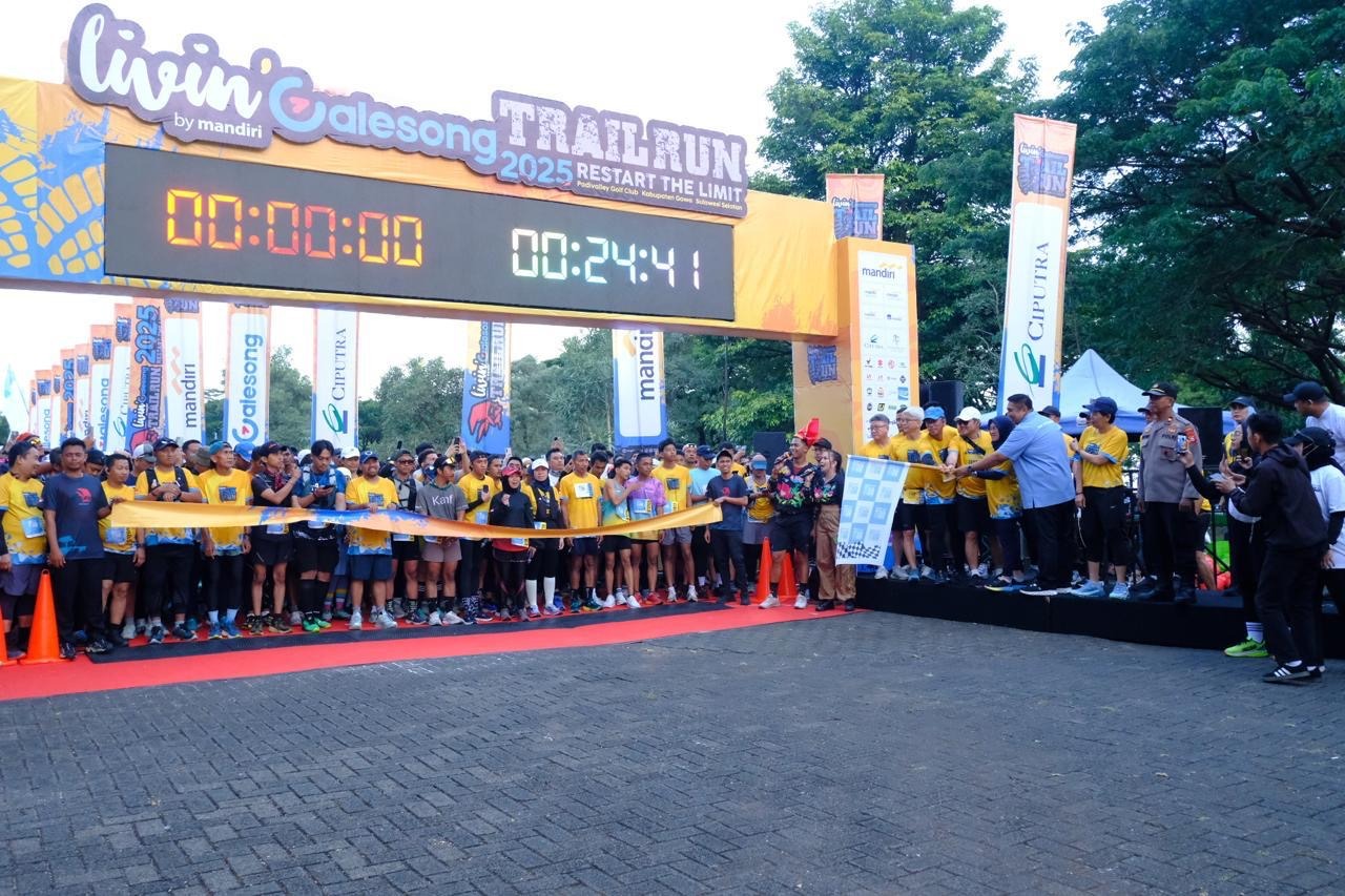 Lepas Peserta Galesong Trail Run, Husniah Ajak Pelari Nikmati Pemandangan Alam Gowa