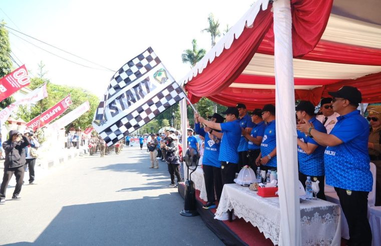 SKPD Pemkab Gowa, Instansi Hingga Organisasi Ramaikan Gerak Jalan HUT RI