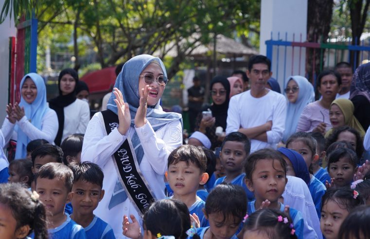 Bunda PAUD Gowa Ajak Anak-Anak Biasakan Cuci Tangan Sejak Dini