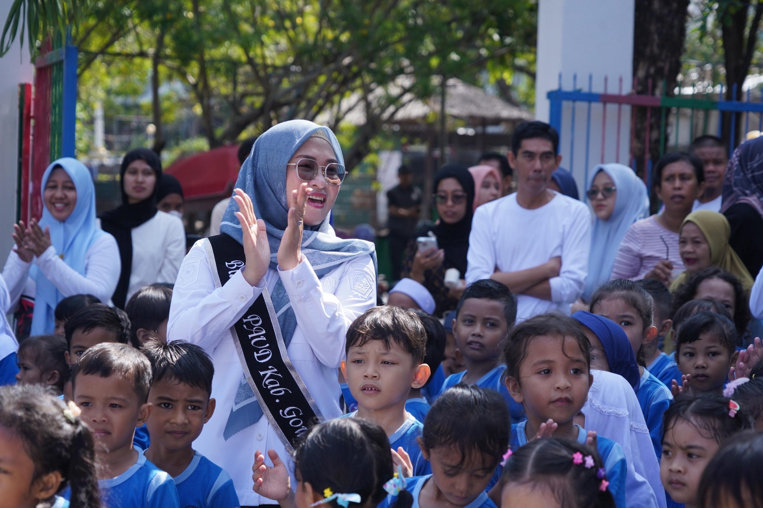 Bunda PAUD Gowa Ajak Anak-Anak Biasakan Cuci Tangan Sejak Dini