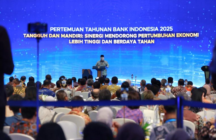 Prabowo di Pertemuan Tahunan BI: Indonesia Makin Optimistis di Tengah Gejolak Global
