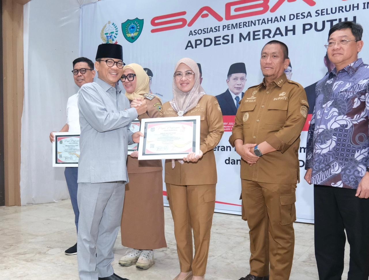 Peduli Terhadap Pembangunan Desa, Bupati Gowa Raih Penghargaan dari APDESI Merah Putih