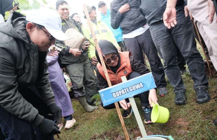 Tanam 10 Ribu Pohon, Bupati Gowa Ajak Semua Elemen Bersinergi Jaga Hutan dan Pegunungan