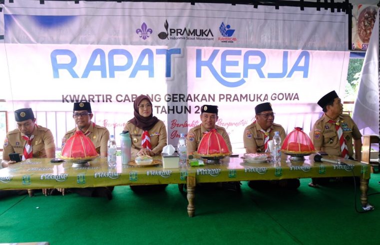Buka Raker Kwarcab Gowa, Bupati Talenrang Sebut Pramuka Mitra Strategis Pemerintah