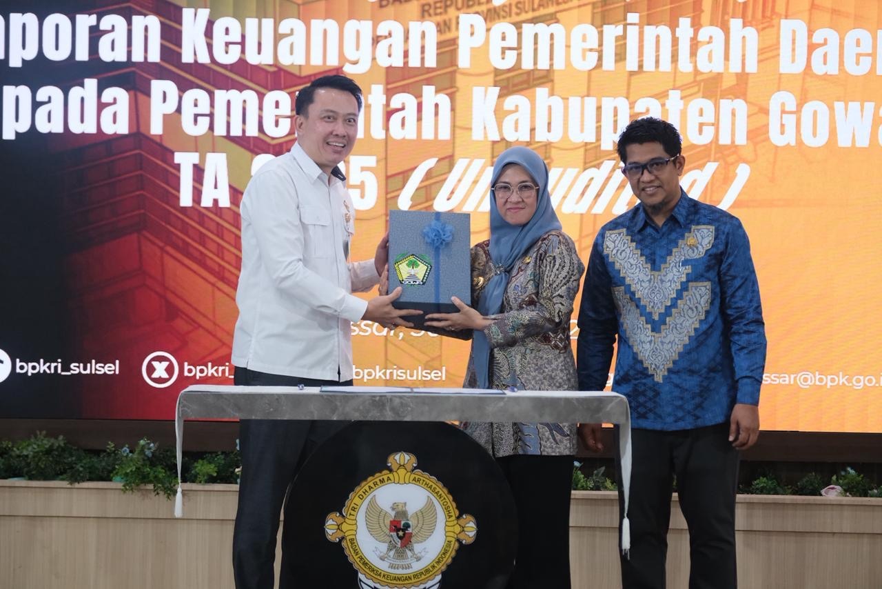 Serahkan LKPD 2025, Bupati Gowa Harap Kembali Raih WTP ke-14 Kalinya