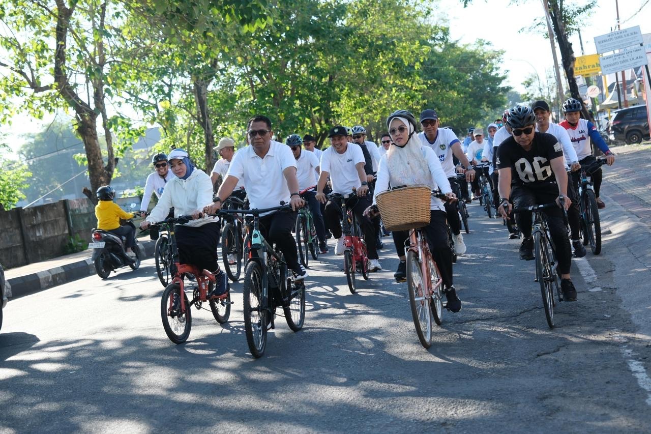 Canangkan Gerakan Ayo Bersepeda, Bupati Gowa Dorong Hemat Energi