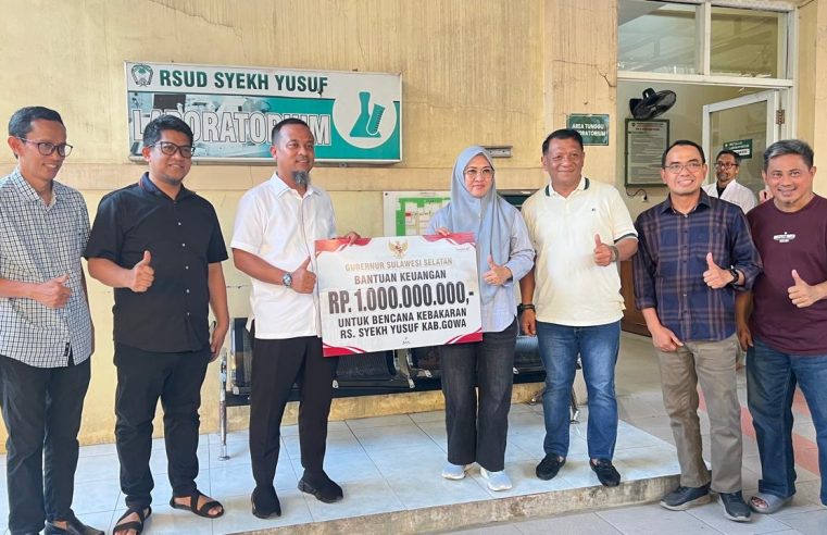 Bupati Gowa Terima Bantuan Percepatan Pemulihan RSUD Syekh Yusuf dari Pemprov Sulsel