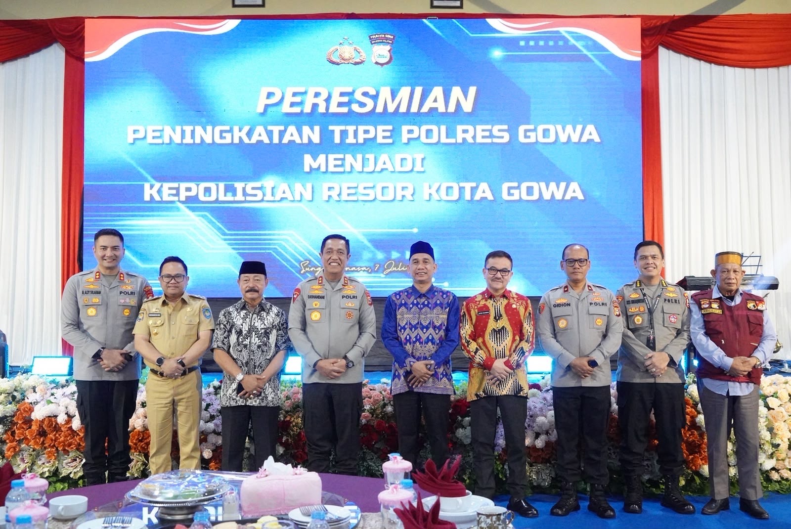 Hadiri Pengukuhan Polresta Gowa, Wabup Darmawangsyah: Momentum Perkuat Pelayanan dan Keamanan Masyarakat